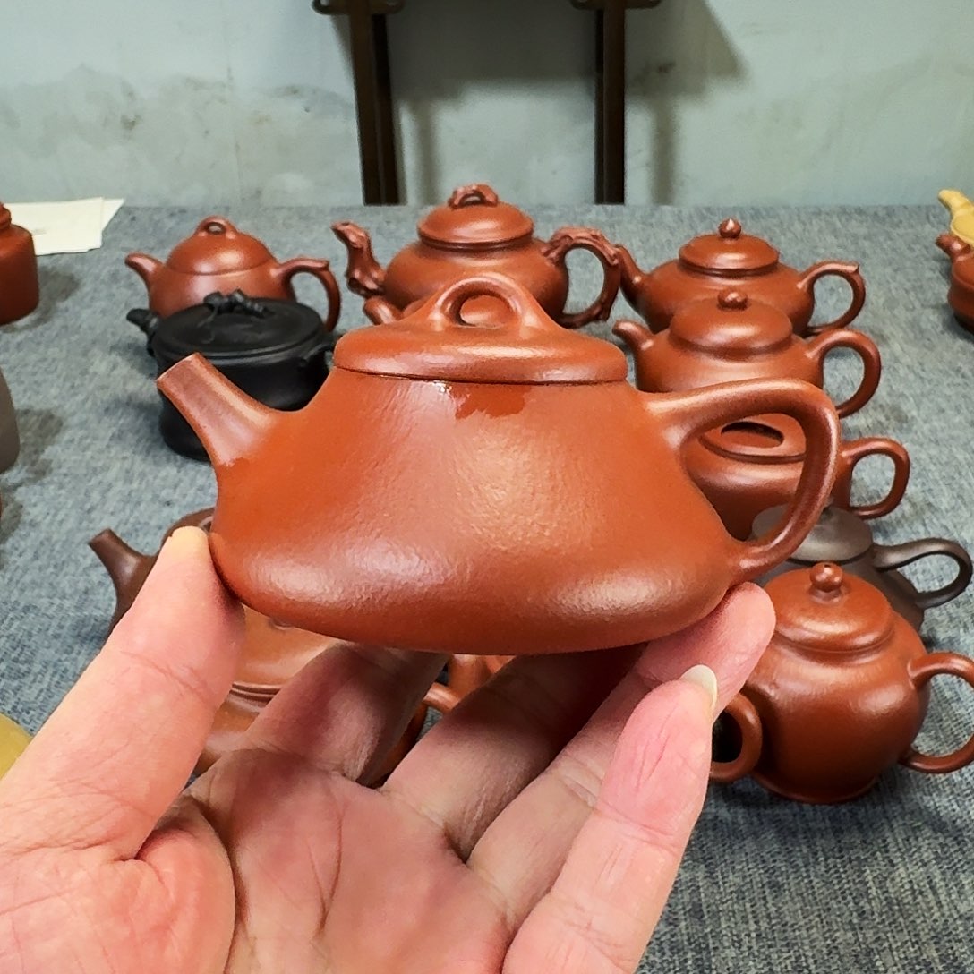 齐***军茶壶紫砂全手工紫砂壶柱瓢