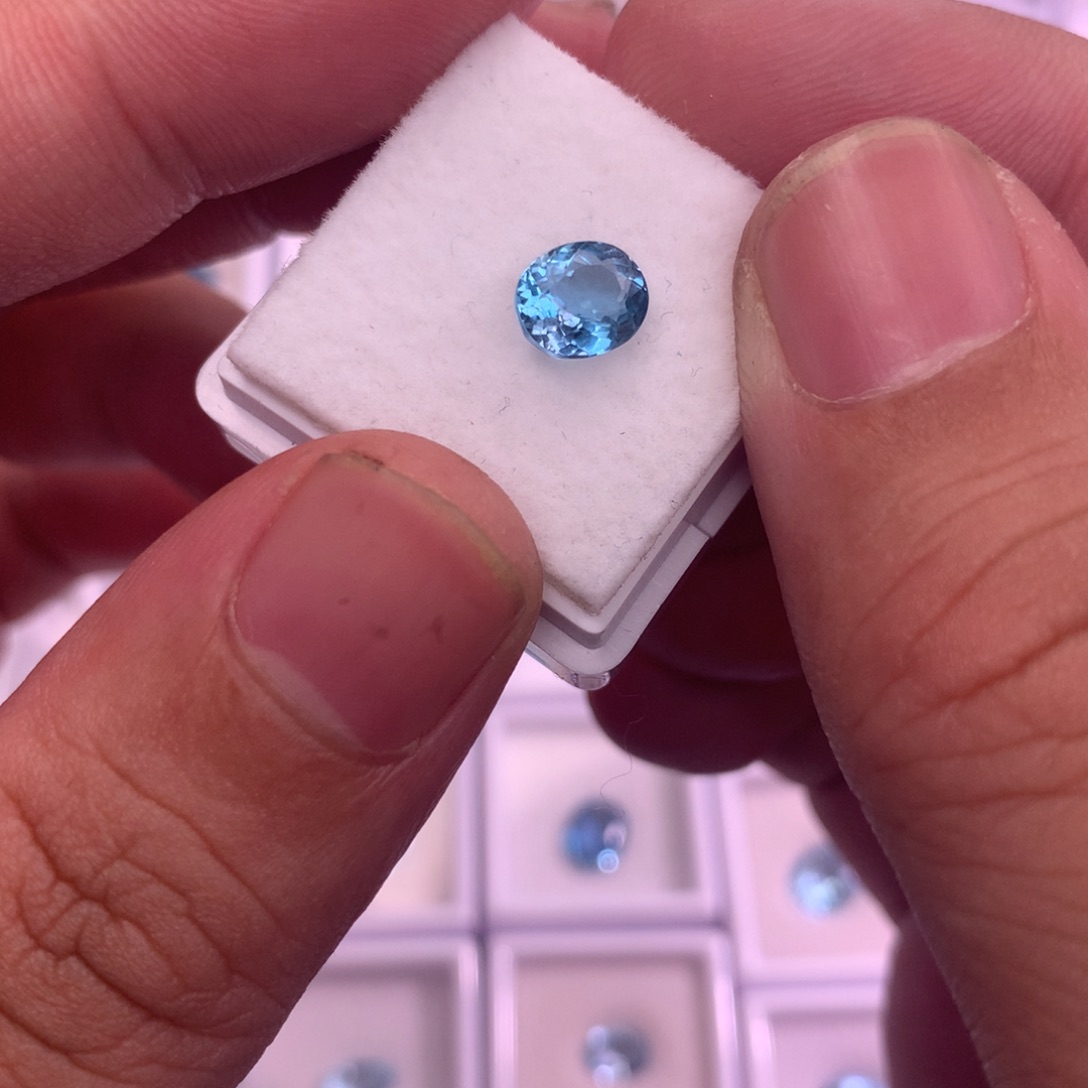 海蓝宝石裸石未镶嵌1.17