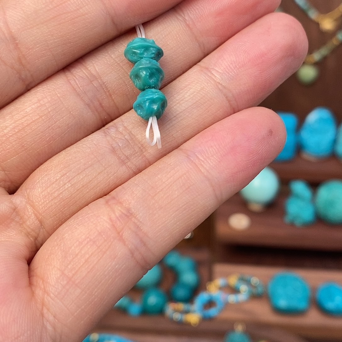 绿松石颈饰未镶嵌百香籽套装