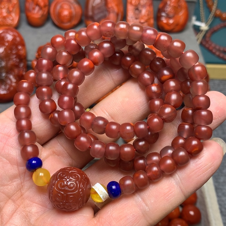 未镶嵌手串南红玛瑙7+’mm