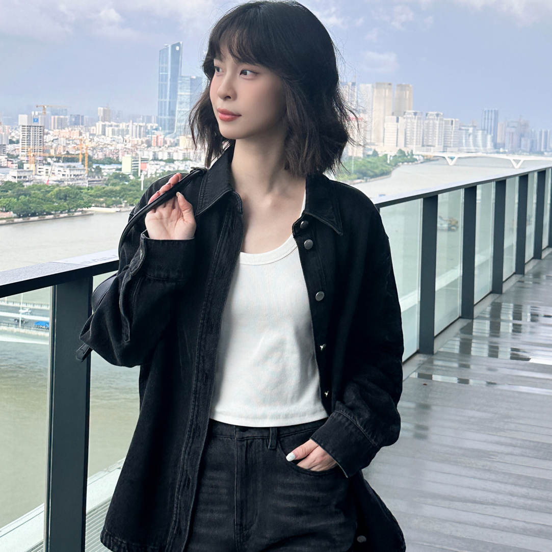 mithworld衬衫式牛仔外套