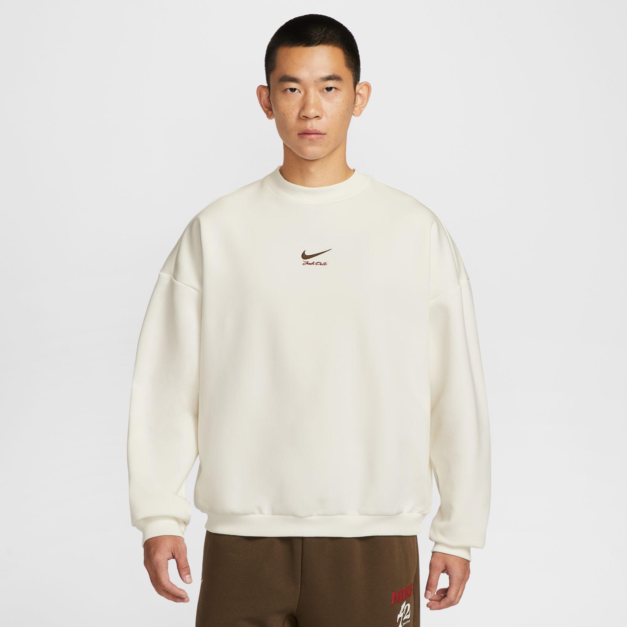 Nike耐克男卫衣马年限定新年款后背LOGO篮球加绒套头衫IQ3819-133