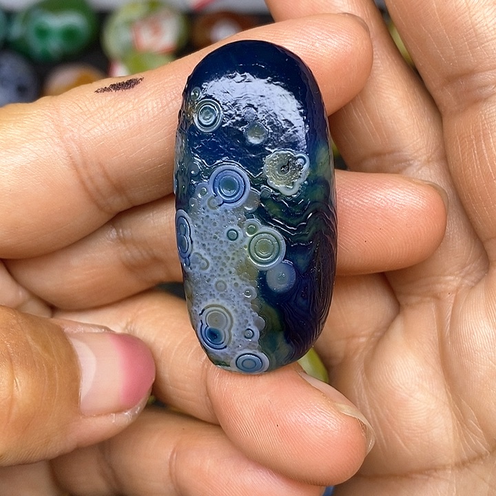 花眼玛瑙奇石饰品无孔