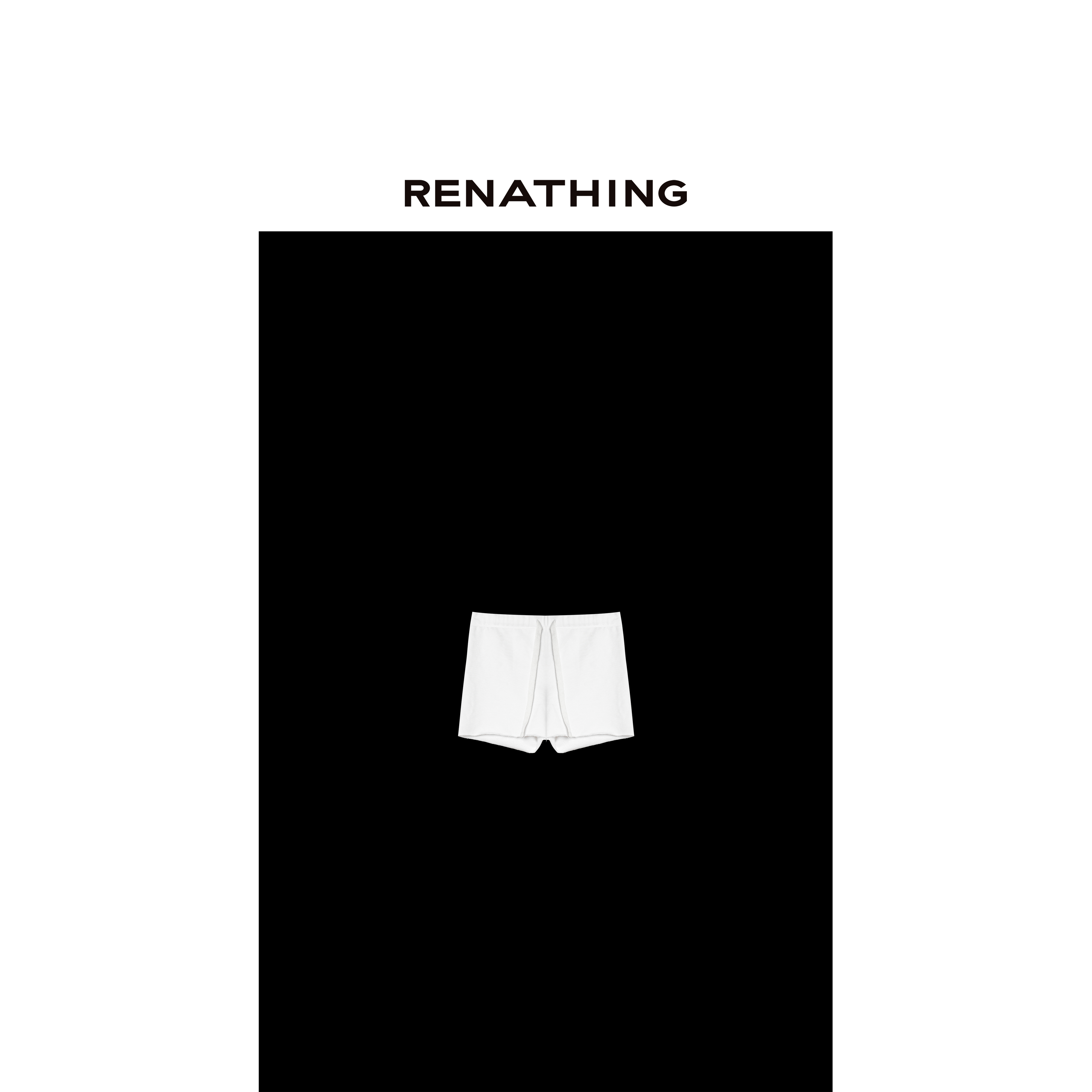 【RENATHING】抽绳运动舒适休闲短裤