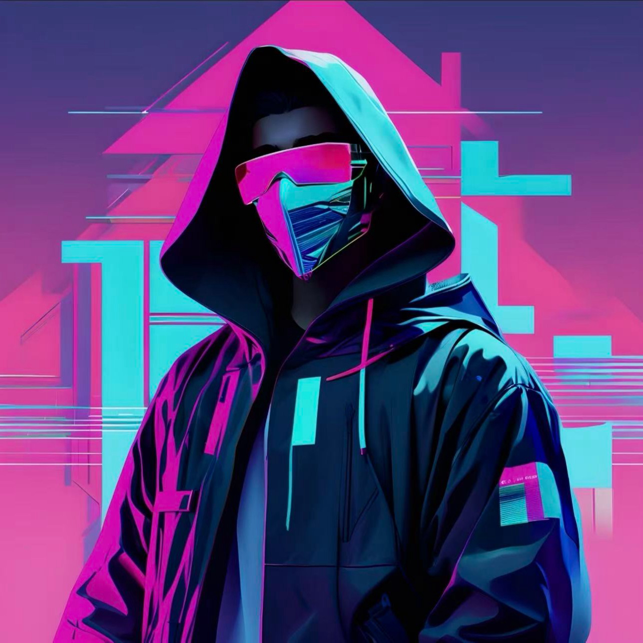 冬季数字拼接羽绒服 潮牌机车贴布刺绣拼接百搭情侣羽绒服3910/B1