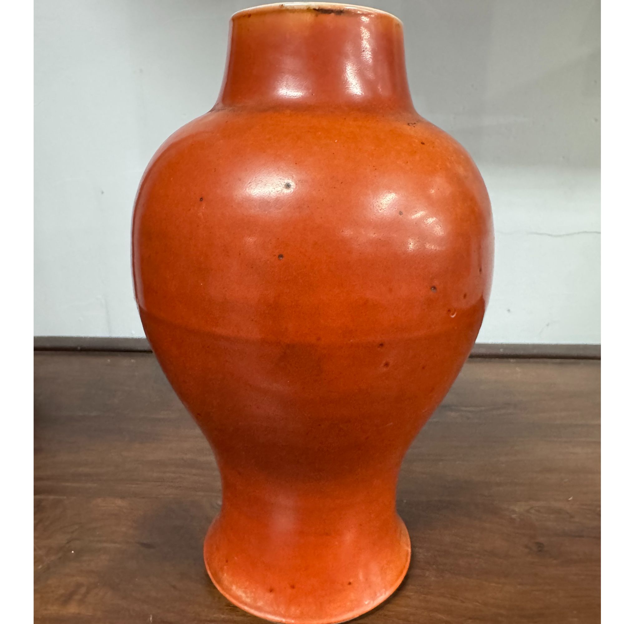 17 156 清 嘉庆 红釉大罐-4080090