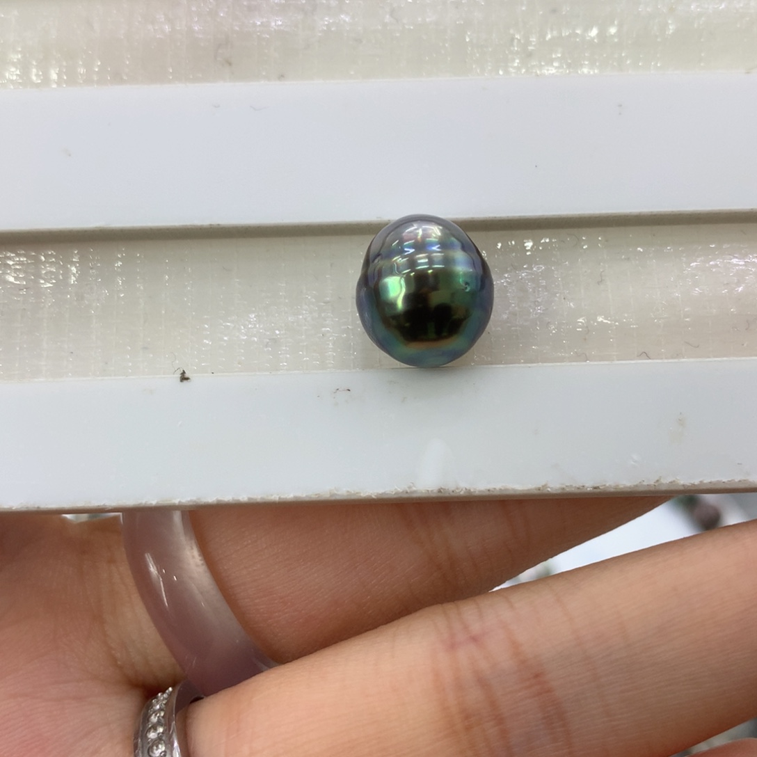 海水珍珠裸珠巴洛克蓝莓渐变