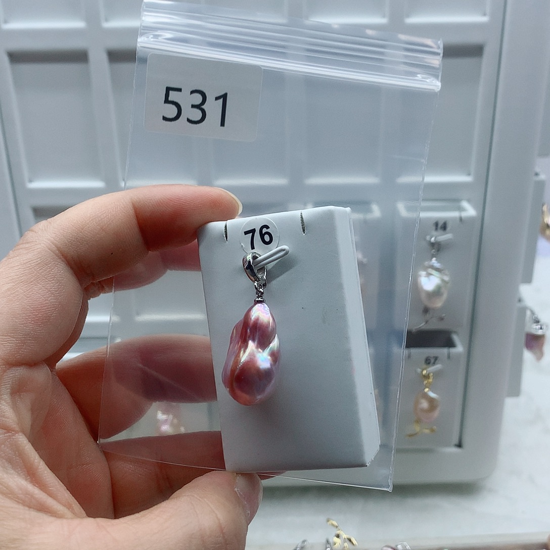 淡水珍珠吊坠(不含链)合金