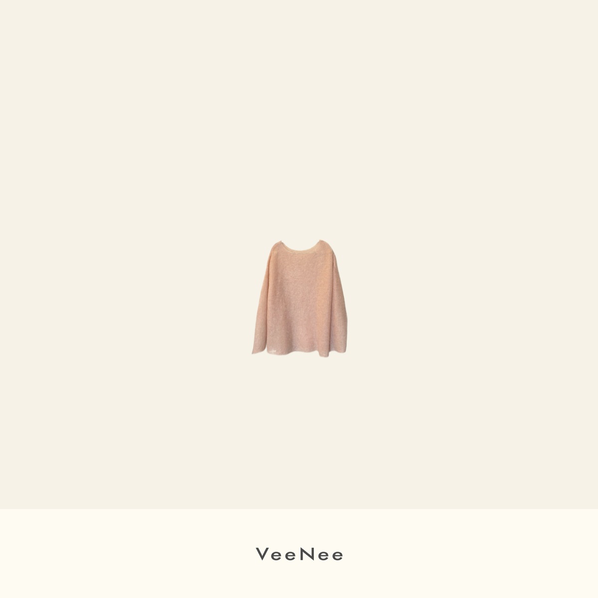 VeeNee•桃酪晚风高织马海毛针织衫VA5M012