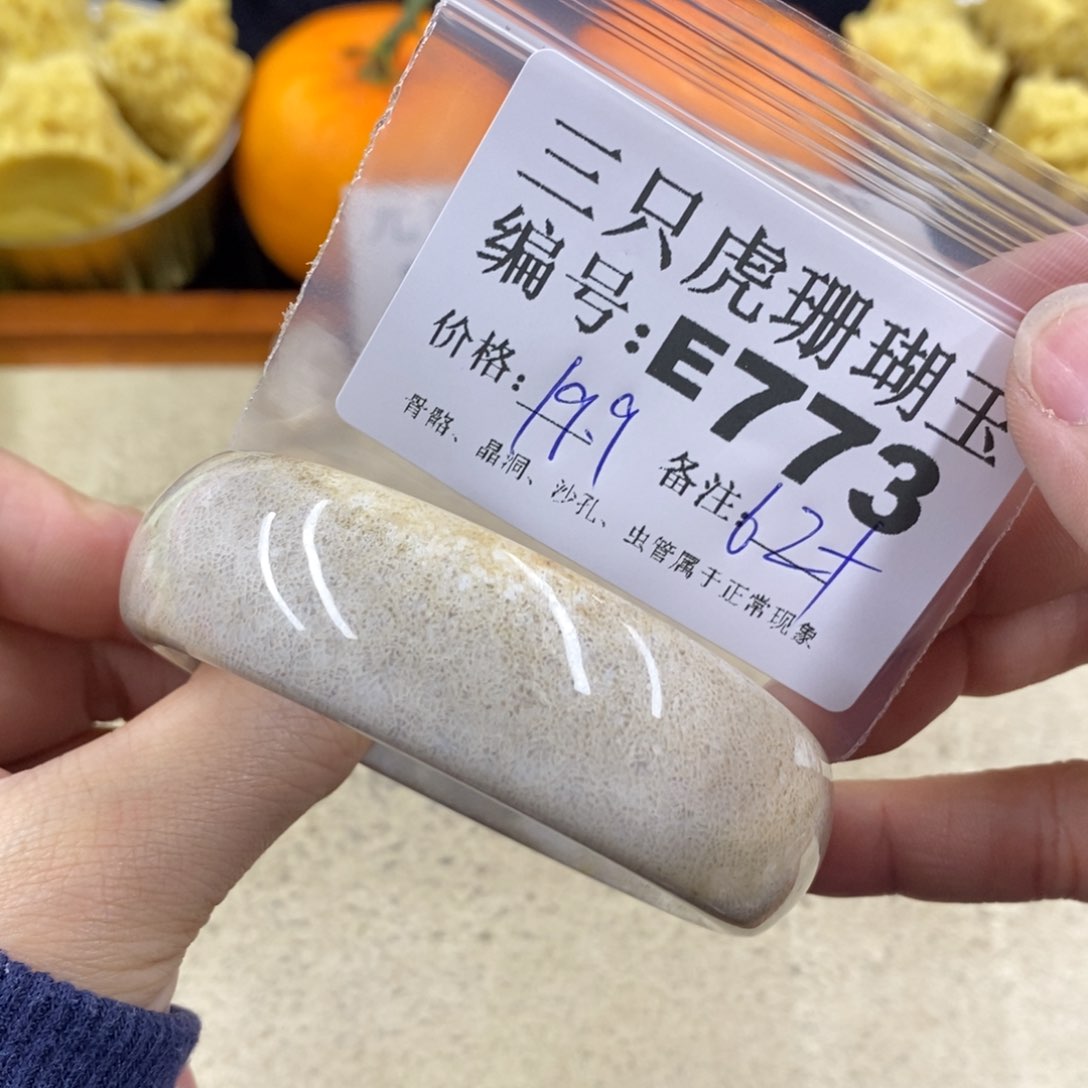 硅化珊瑚（珊瑚玉）1未镶嵌小*儿