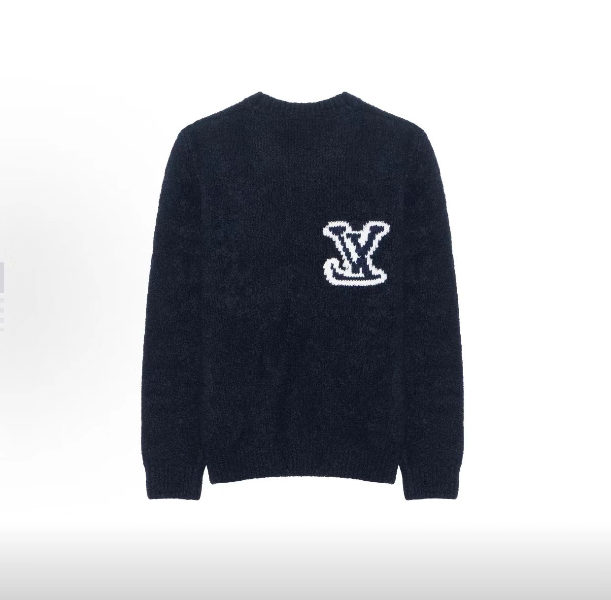 未使用 LouisVuitton/路易威登  FW Logo字母嵌花休闲圆领毛衣