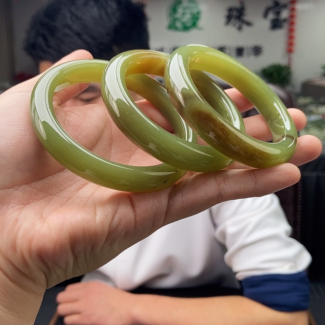 和田玉56-59颜色多样性发拍一发一未镶嵌
