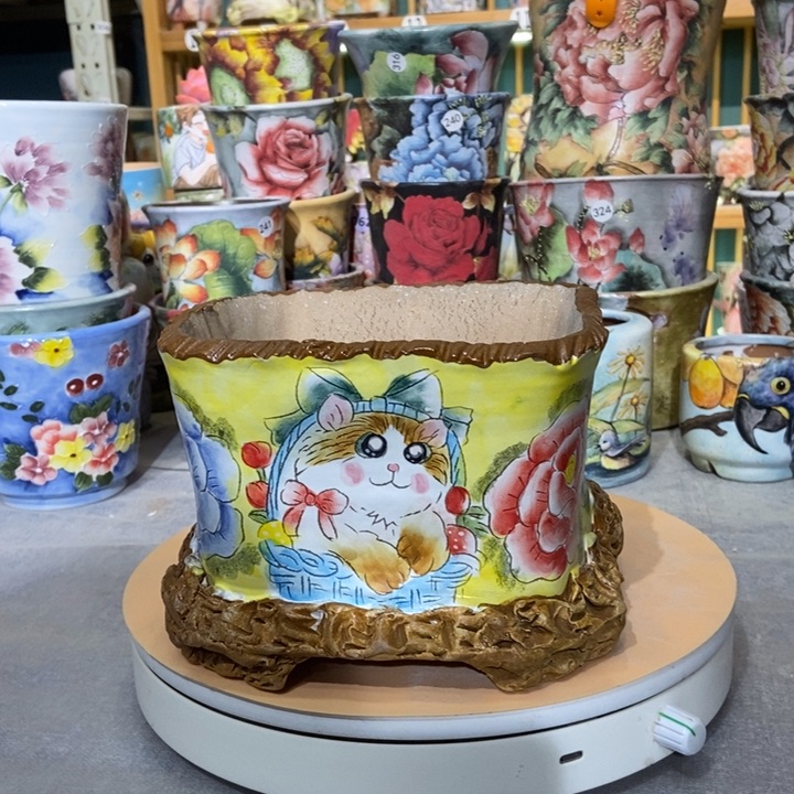 红陶景德镇艺术手绘作品