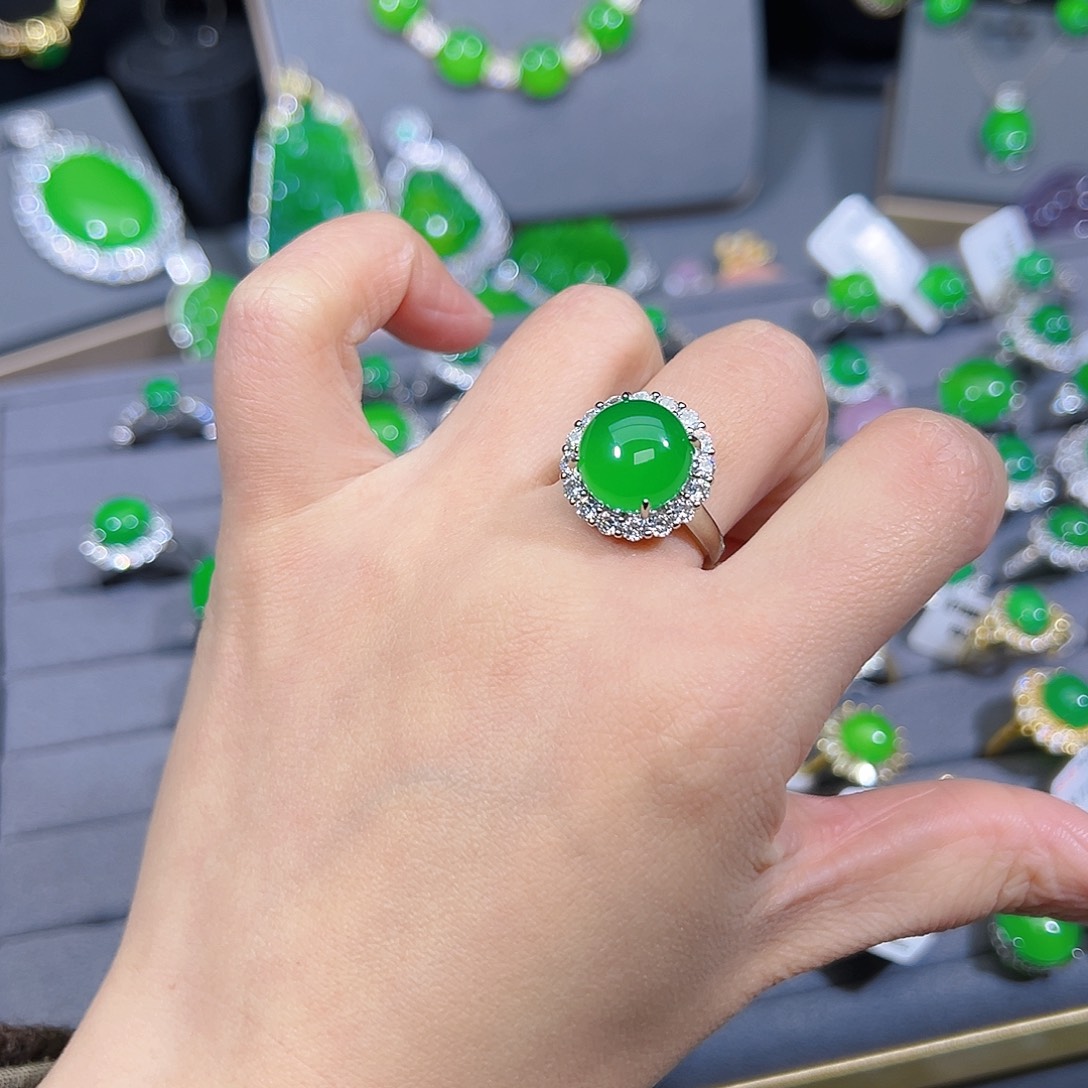 玛瑙/玉髓合金戒指