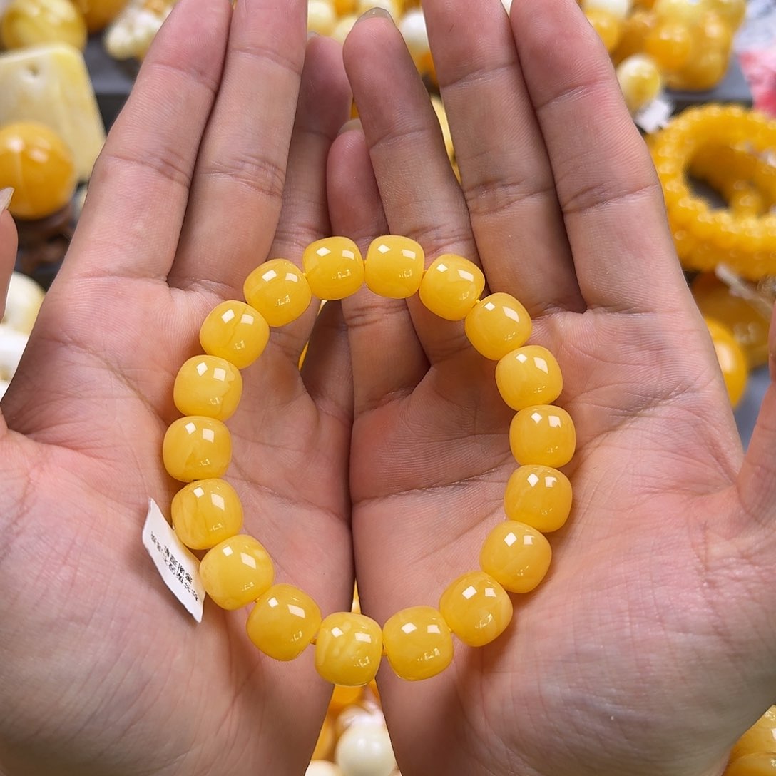 琥珀珠宝奇石未镶嵌同料老型13mm