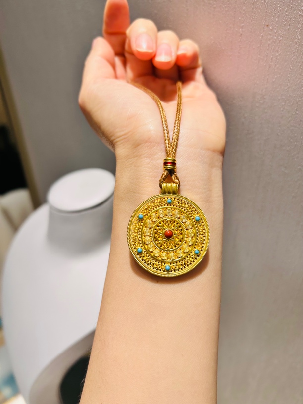 足金999罗盘吊坠31.08克