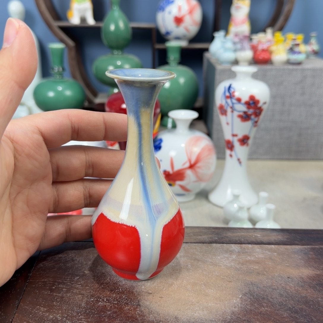 陶瓷手工小花器摆件