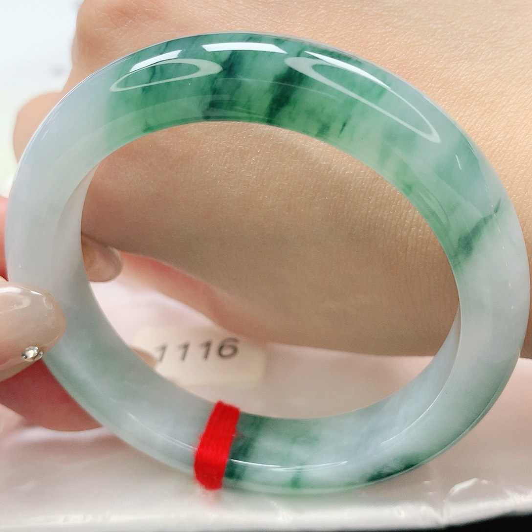 【闪购商品】翡翠手镯未镶嵌萍*缅甸天然A货翡翠