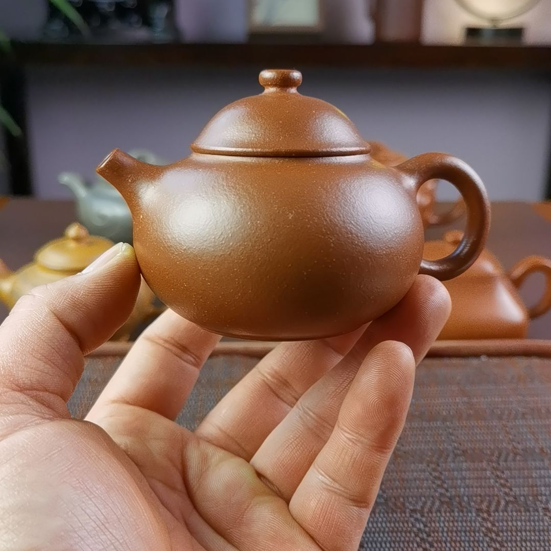 紫砂茶壶底槽清文旦160CC