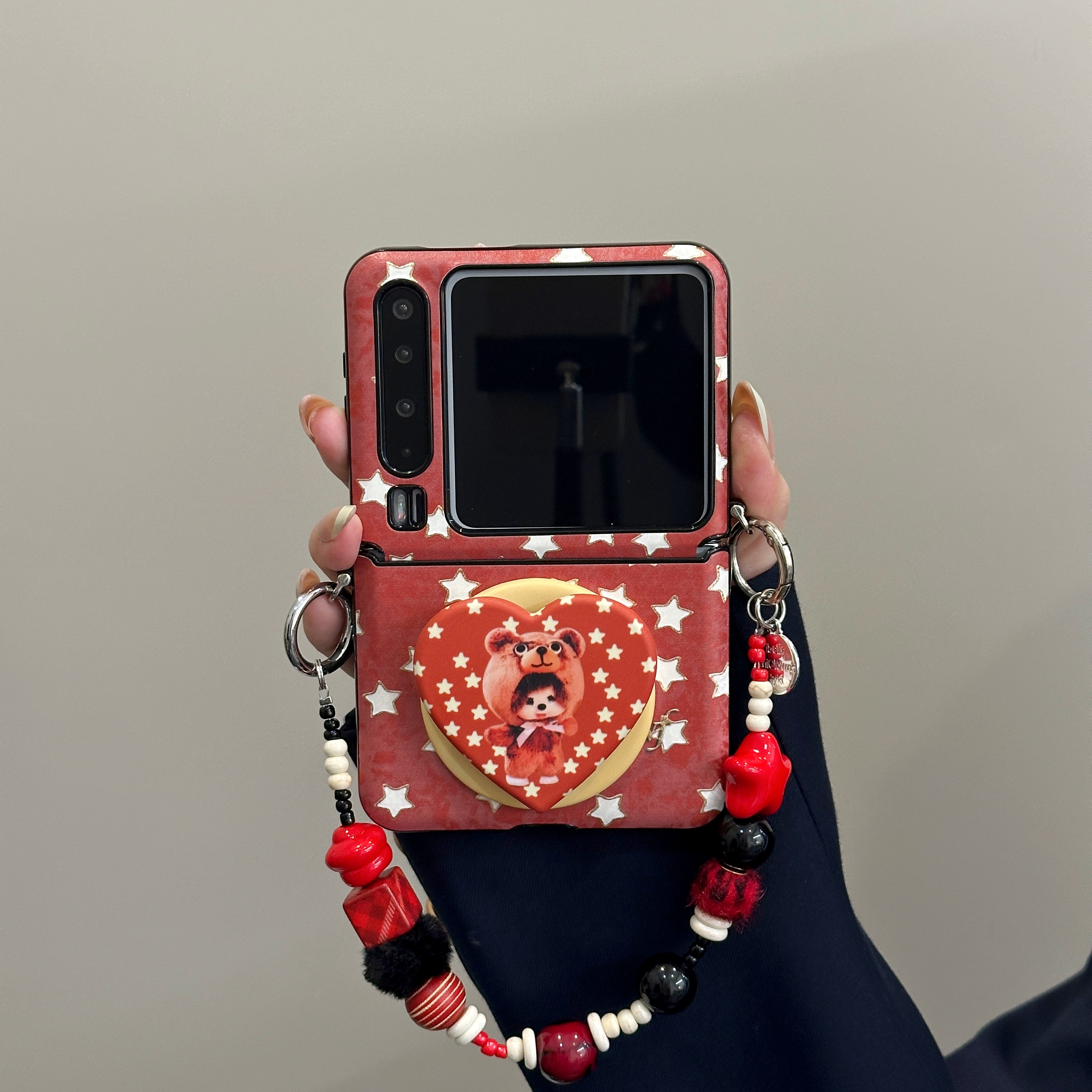 适用华为PuraX手机壳pocket2折叠屏满屏星星磁吸爱心支架女保护套