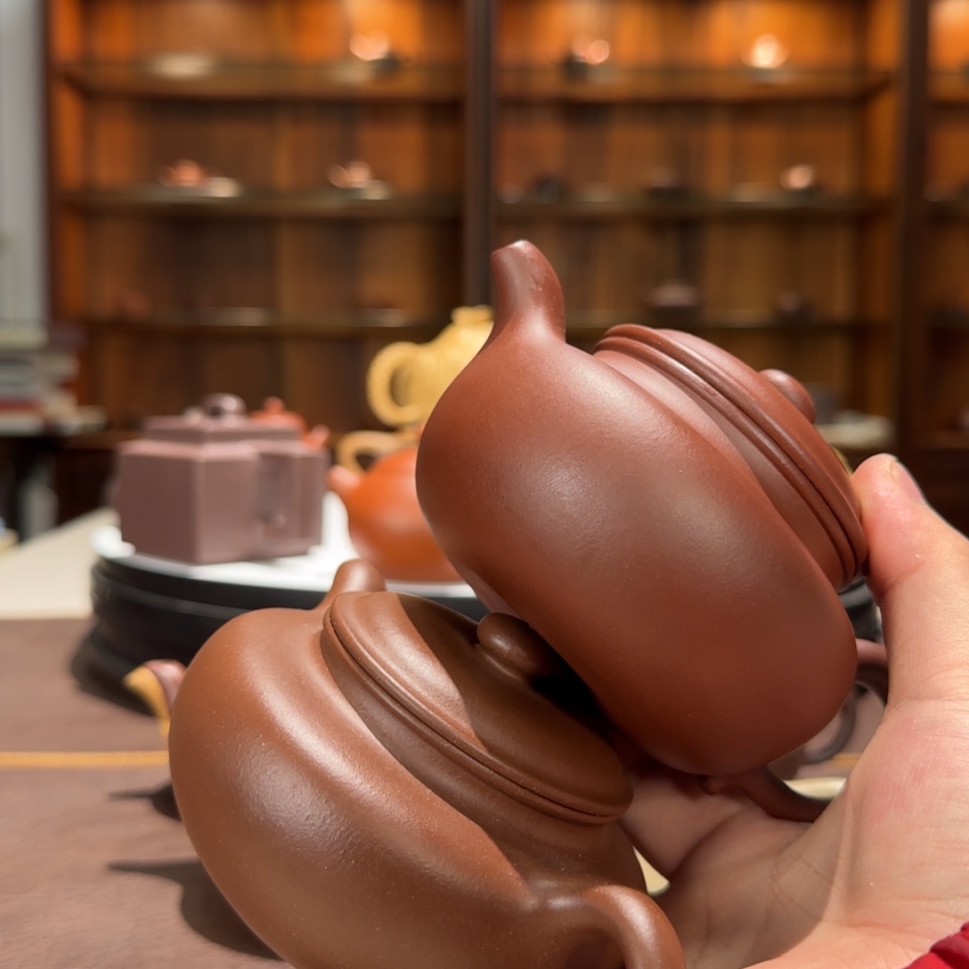 傍***光紫砂茶壶两把壶一起