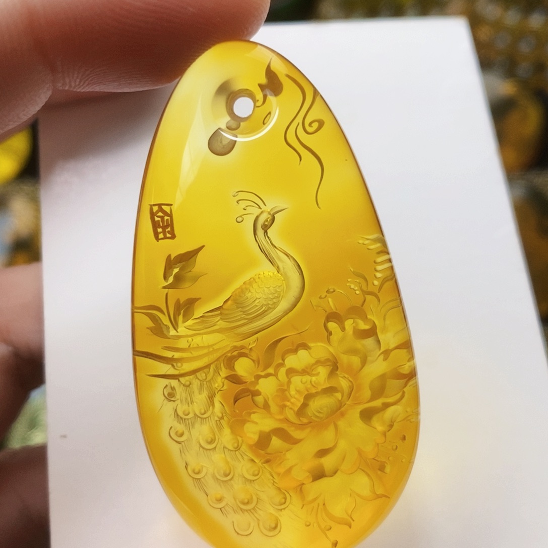 【闪购商品】未镶嵌吊坠(不含链)金珀