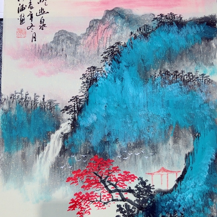 手绘作品今天下午放漏出
