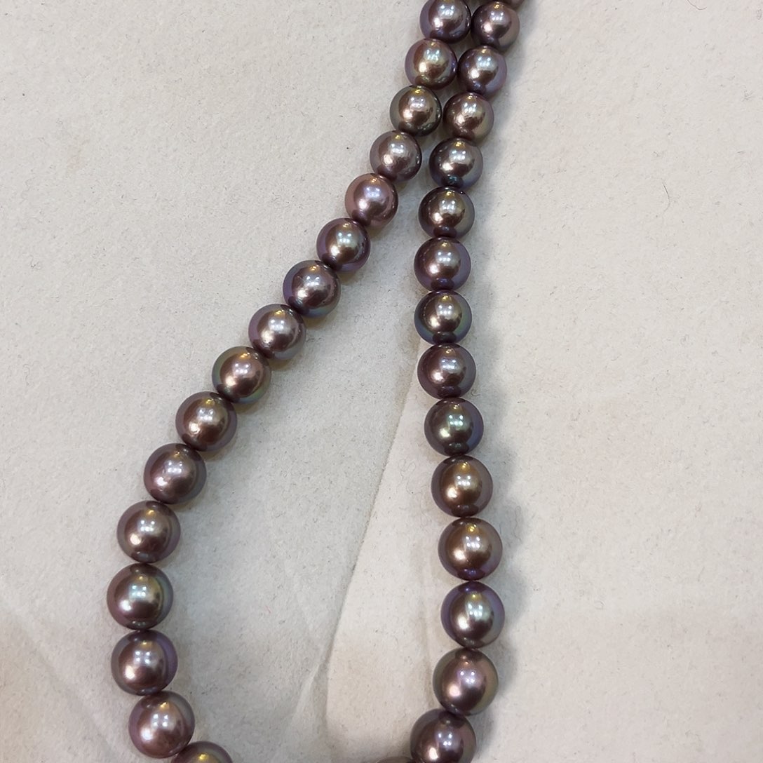 淡水珍珠颈饰银S925镶嵌