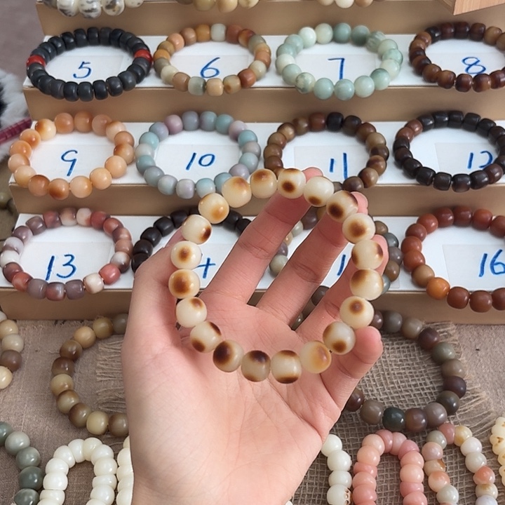 手串菩提根/象牙果卡12干磨苹果珠