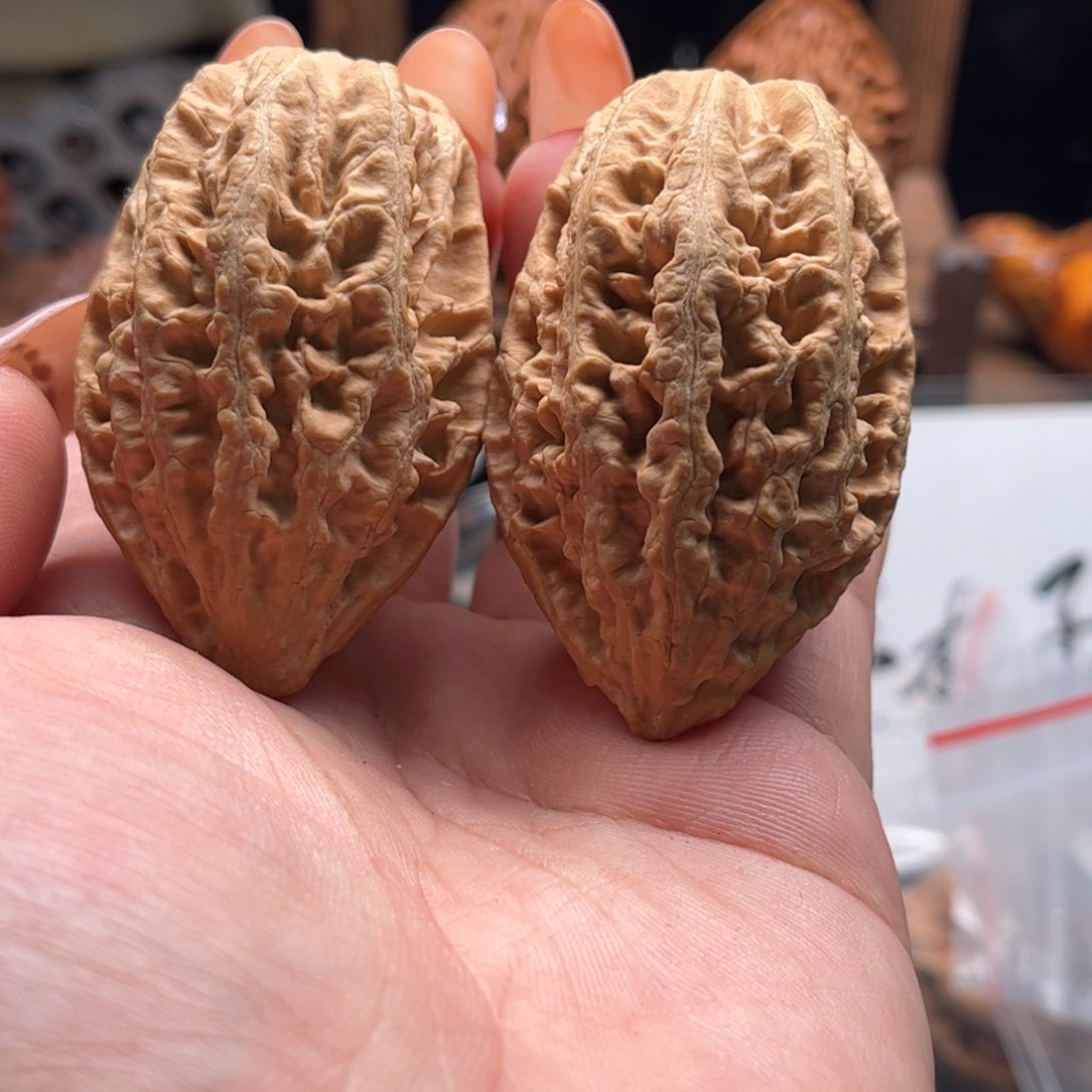 文玩核桃把件用****7关东木子家楸大胖35