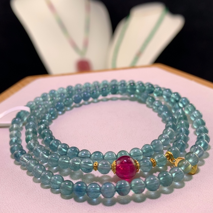 双色碧玺手链未镶嵌