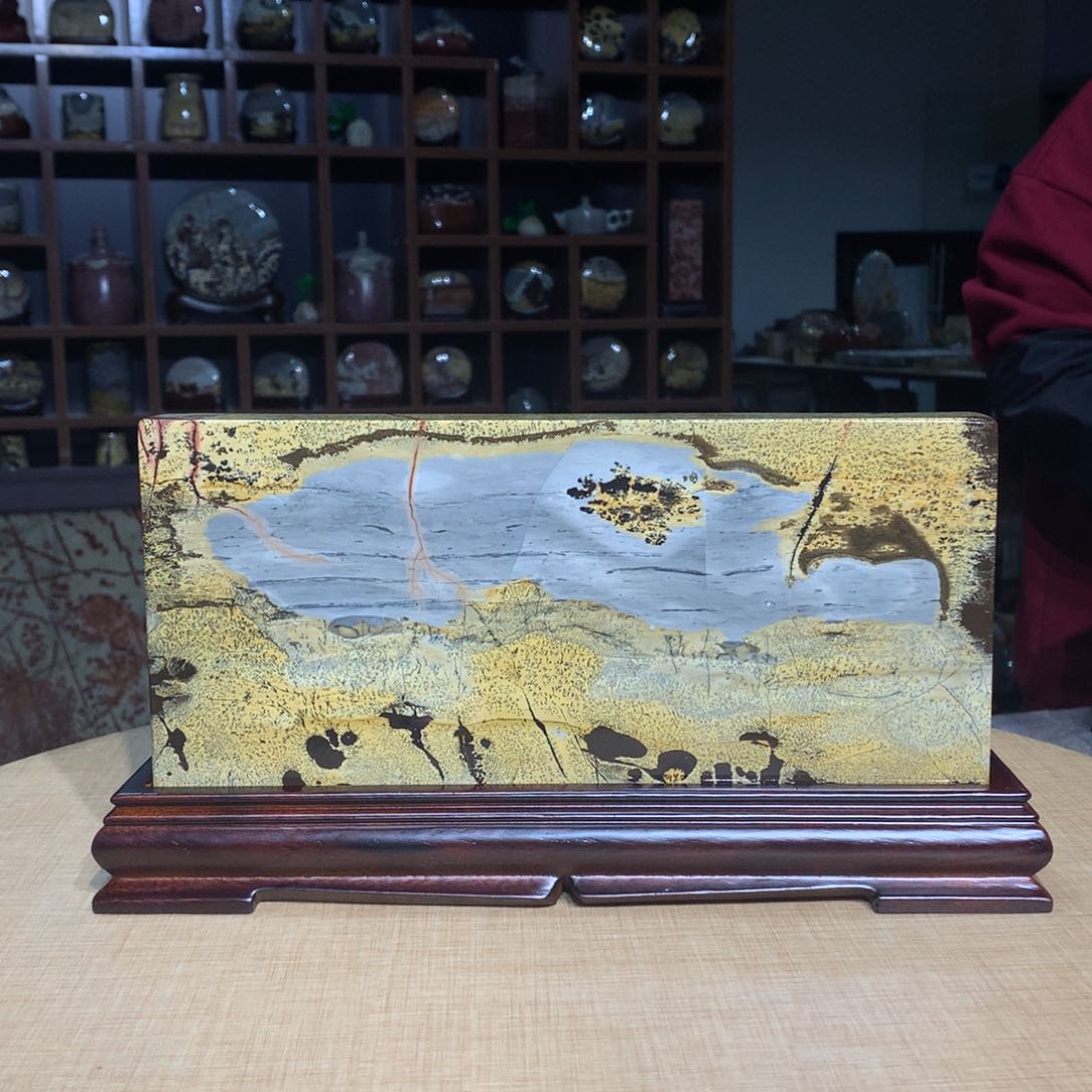 紫砂广西国画石，观赏收藏