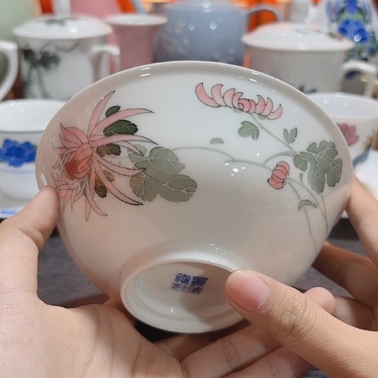 景德镇陶瓷瓷器杯若*