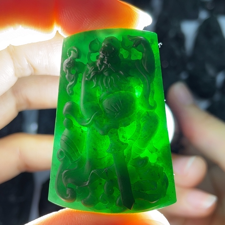 定制翡翠未镶嵌钟馗