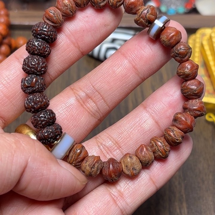 玻璃颈饰藏传喜马拉雅