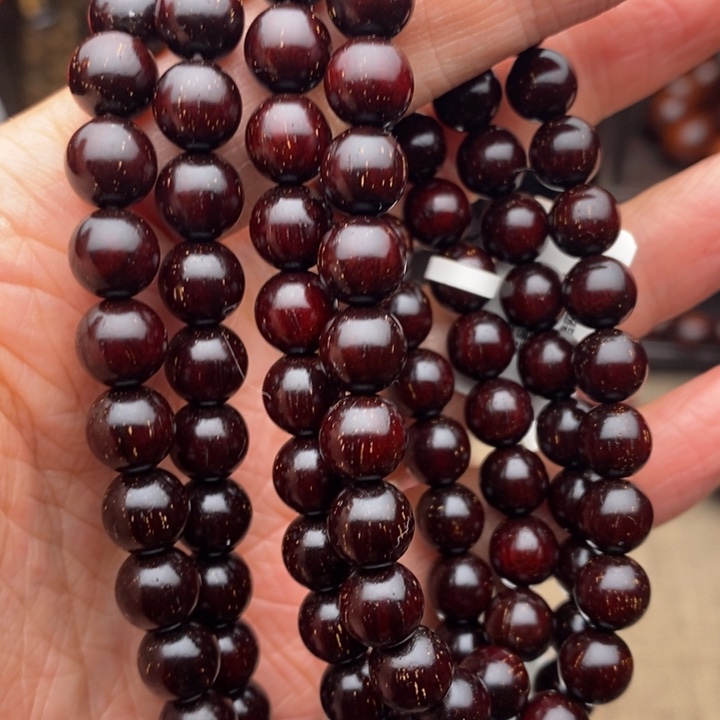 檀香紫檀（小叶紫檀）手串/手链0.8泥料多金星（40克以上）