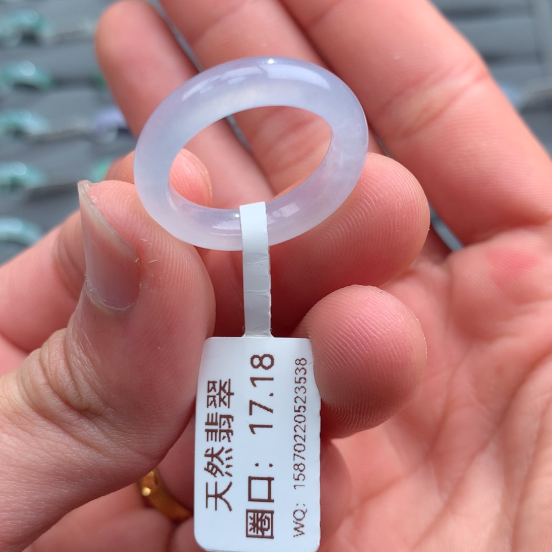 翡翠戒指未镶嵌天然