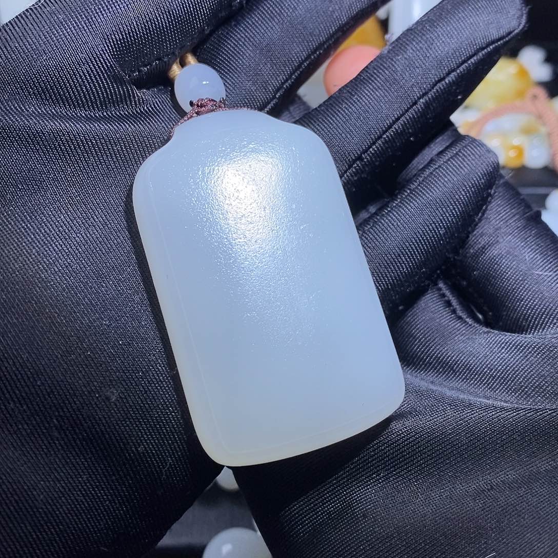 和田玉吊坠(不含链)未镶嵌真**我