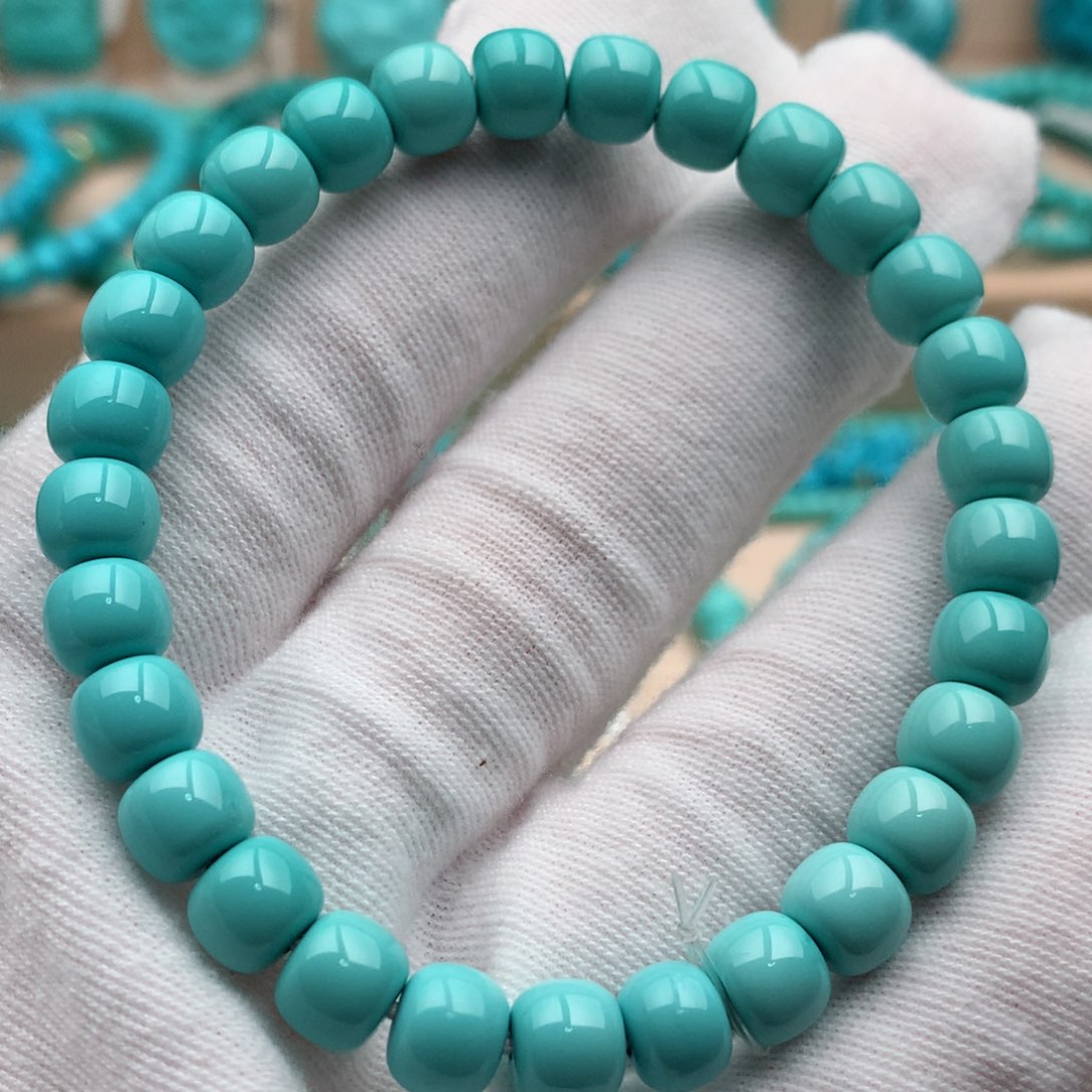 绿松石未镶嵌珠宝奇石7mm