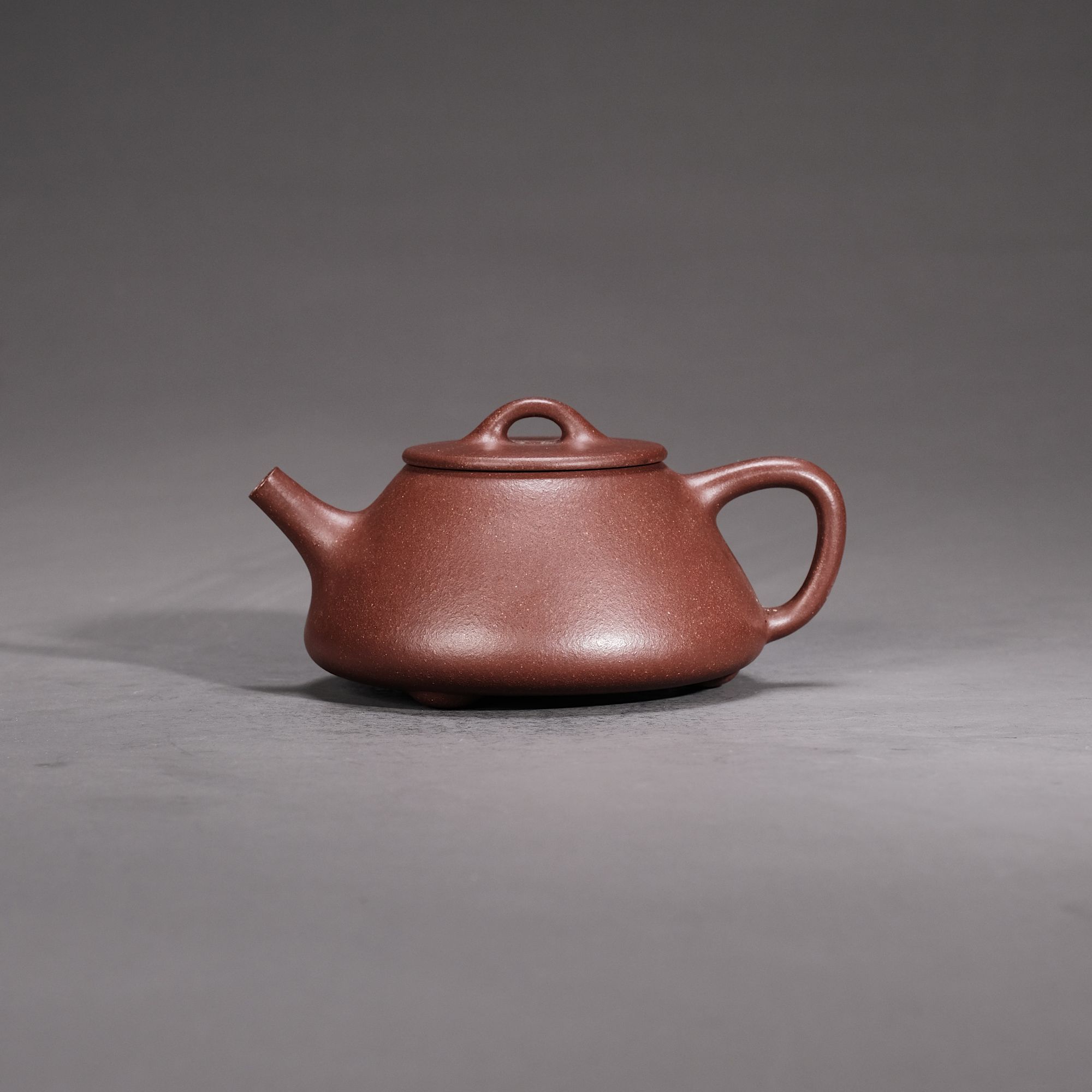 【宜子孙】平盖石瓢.紫泥.容量150cc小容量紫砂壶茶具泡茶壶泥壶