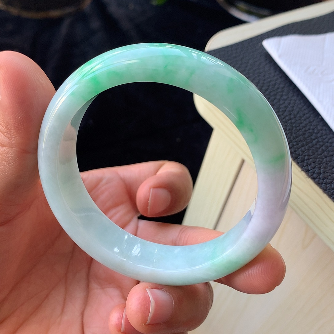 翡翠未镶嵌手镯9号