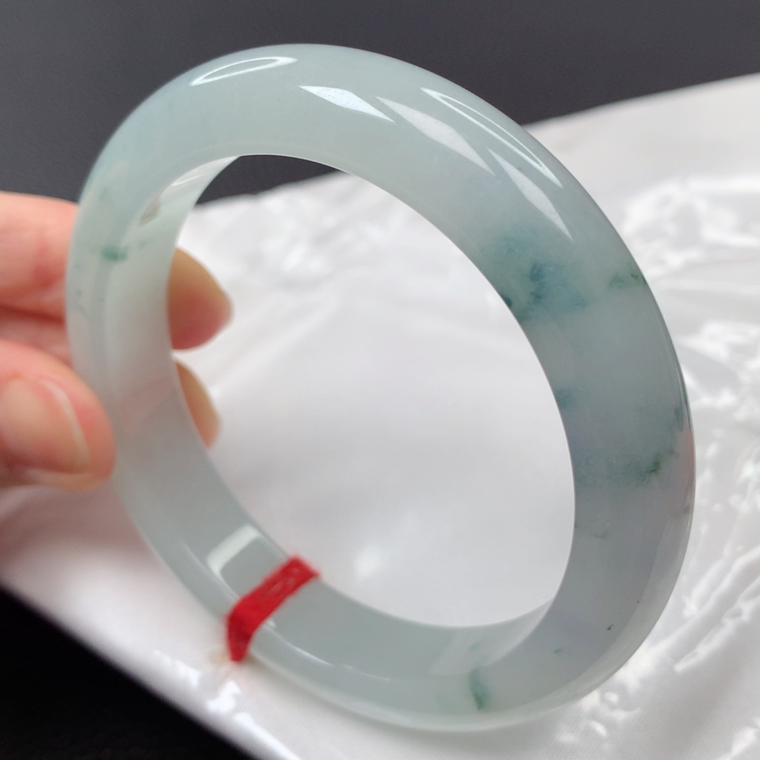 【闪购商品】翡翠手镯未镶嵌46号正圈19216-55/56