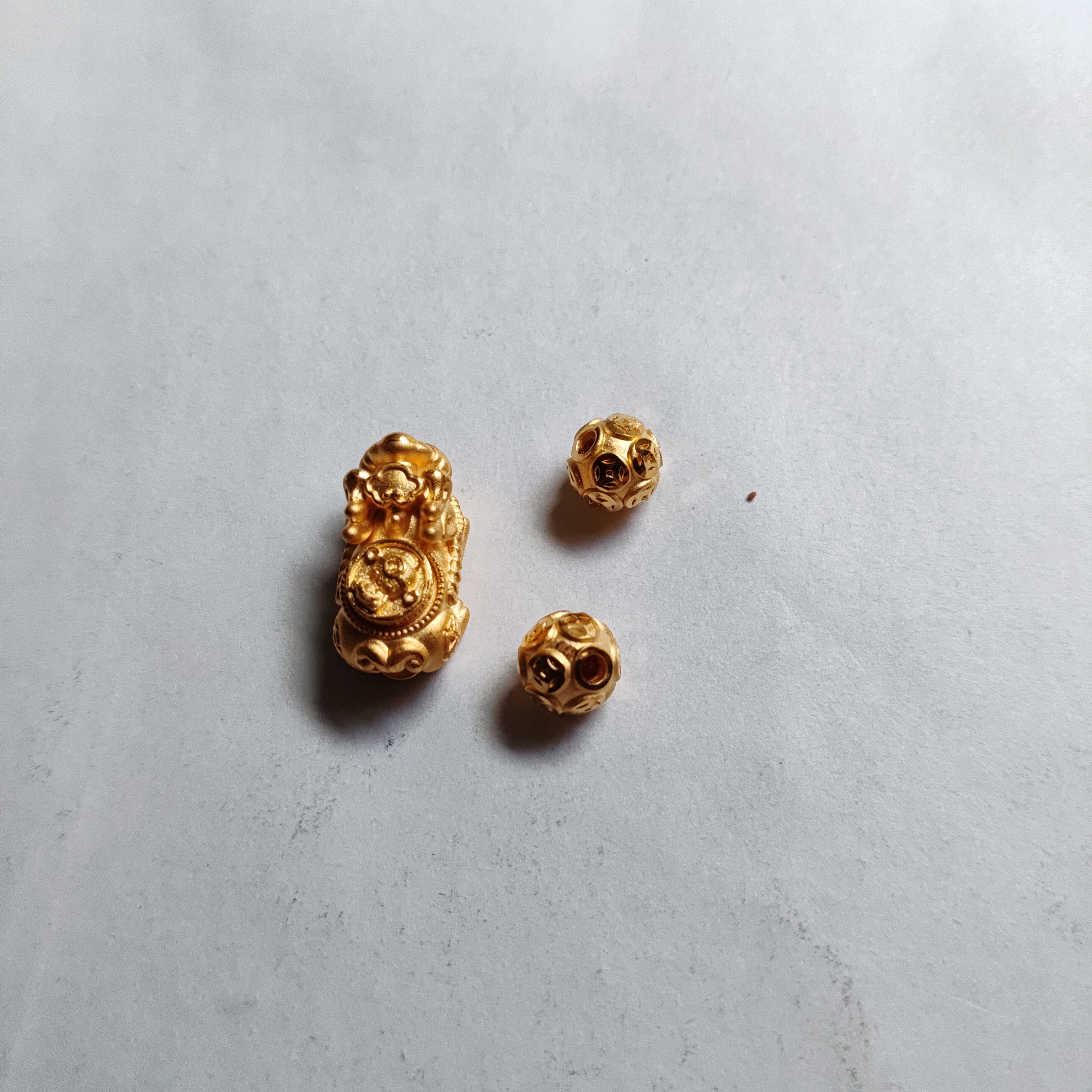 金元宝足金999貔貅珠子首饰