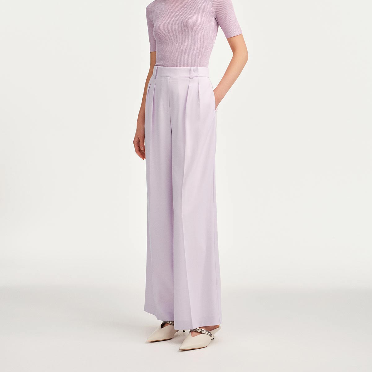 FALEMIG-萝家春夏修身显瘦通勤西装裤女K00300