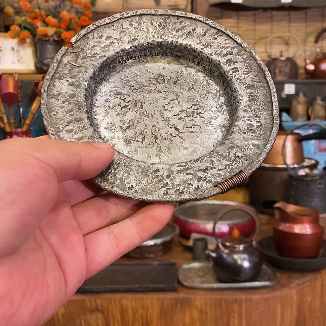 今语择物 铜丝款锡壶承