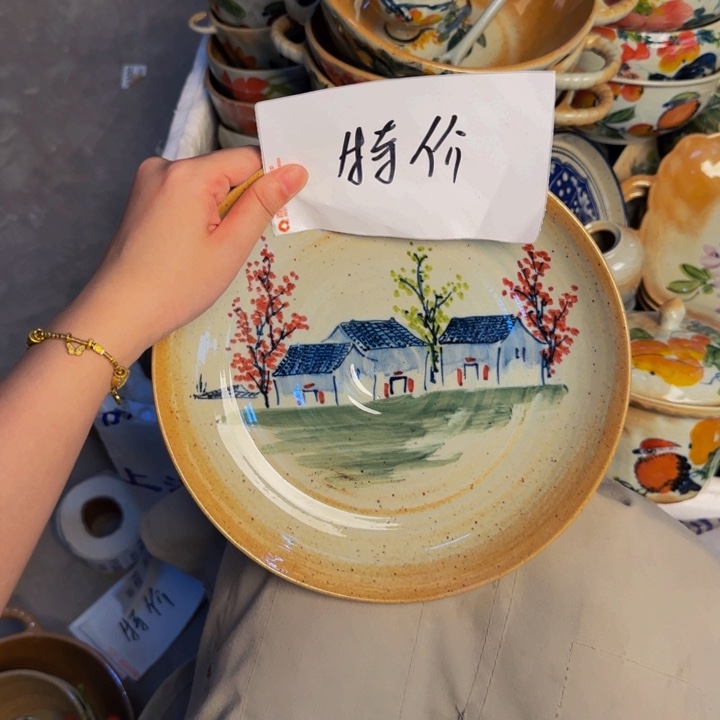 瓷片景德镇陶瓷手工手绘