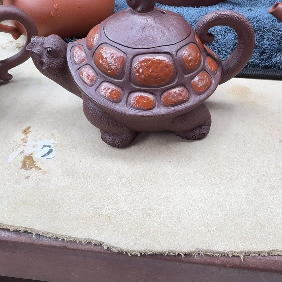 乌龟壶150cc紫泥壶的