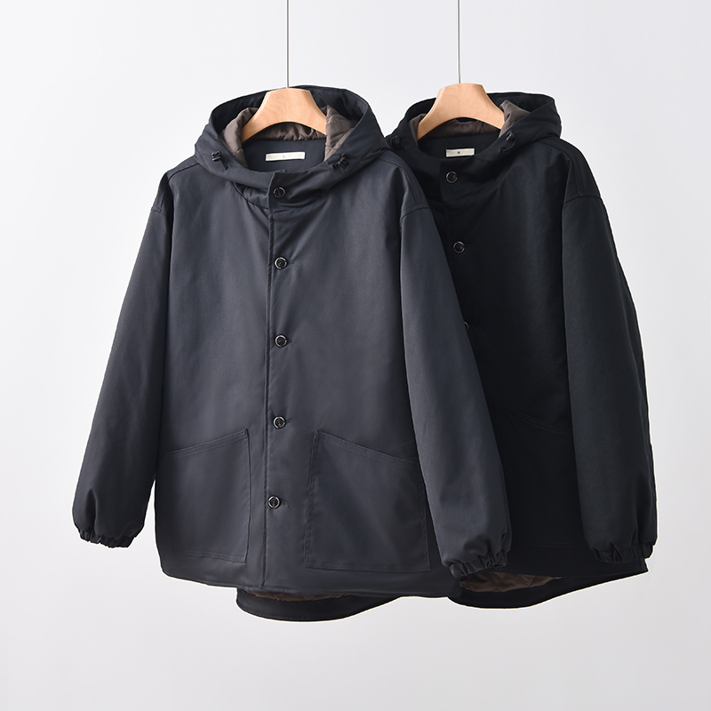 25冬季新款女连帽棉服休闲保暖棉风衣时尚宽松中长款棉衣女MY10