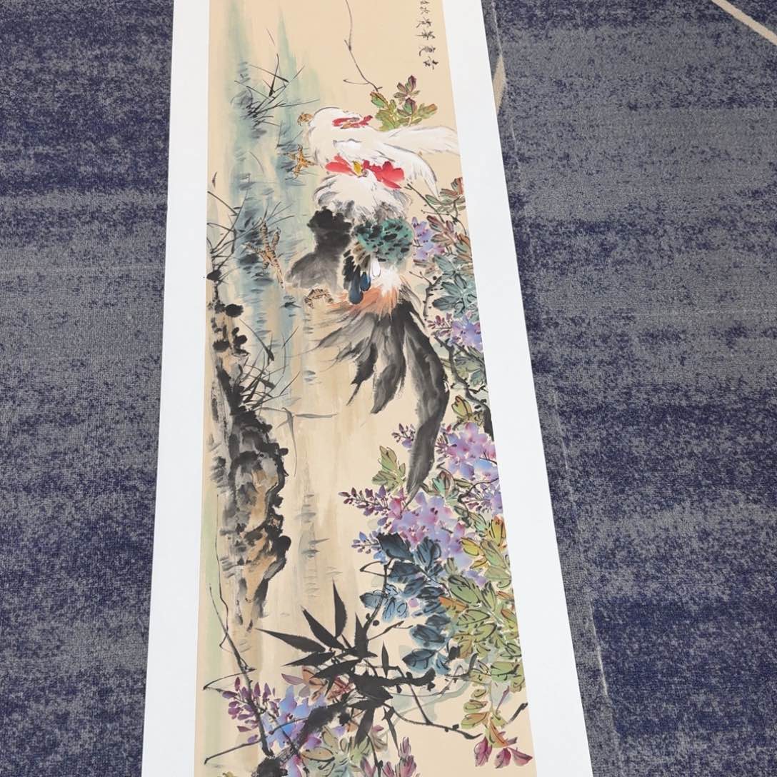 国画纯手绘山水花鸟作品