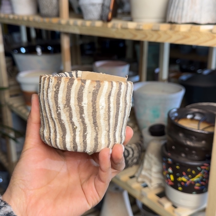 橘****陶土花盆桌面陶瓷花盆